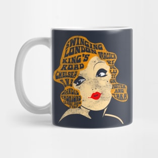 Store Front Face of 60's London Fashion Mug